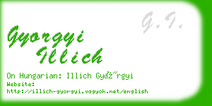 gyorgyi illich business card
